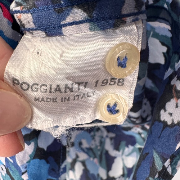 Poggianti 1958 Floral Print Button Down Long Sleeve Casual Shirt XLarge‎ - Picture 5 of 6